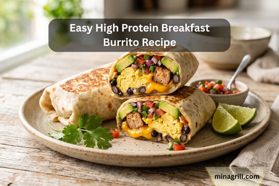 Easy High Protein Breakfast Burrito Recipe