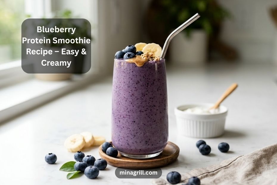 Blueberry Protein Smoothie Recipe – Easy & Creamy