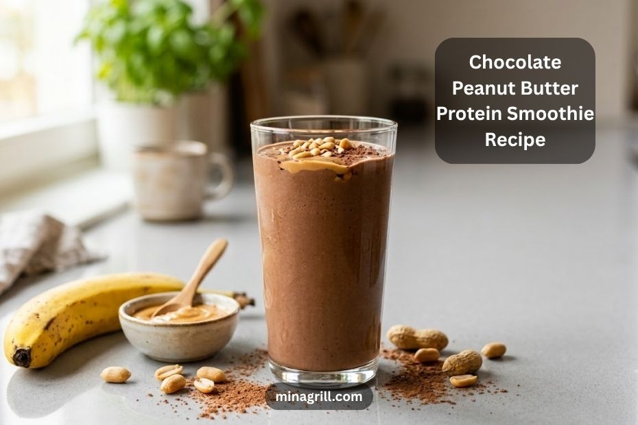 Chocolate Peanut Butter Protein Smoothie Recipe