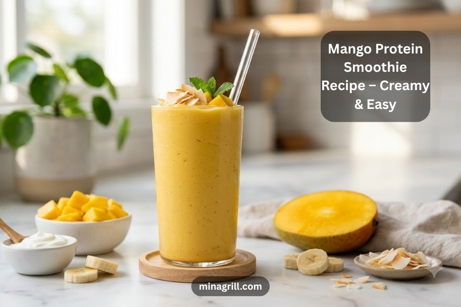 Mango Protein Smoothie Recipe – Creamy & Easy