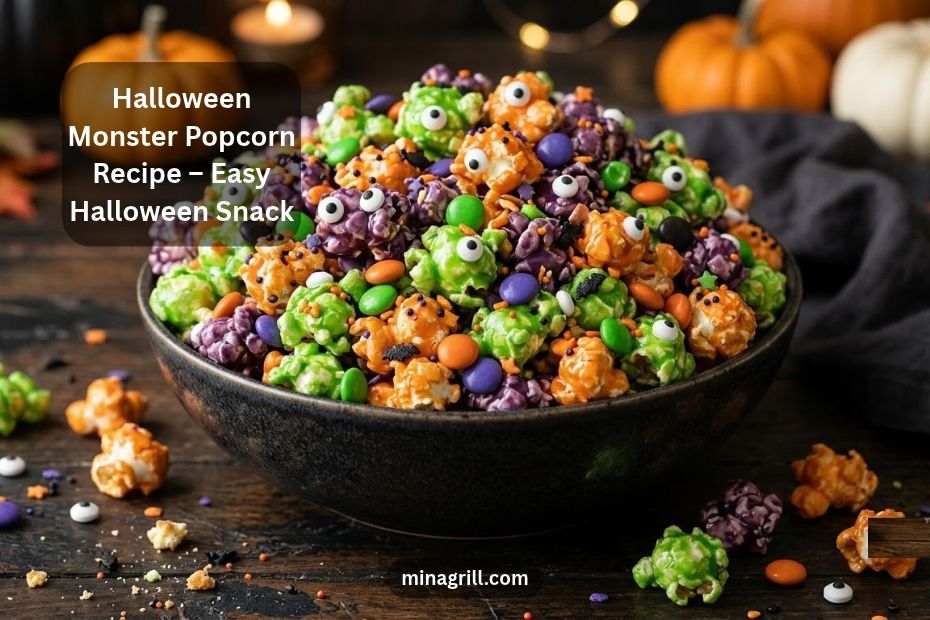 Halloween Monster Popcorn Recipe – Easy Halloween Snack