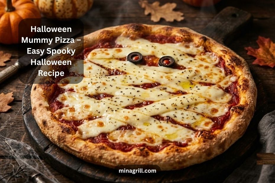Halloween Mummy Pizza – Easy Spooky Halloween Recipe