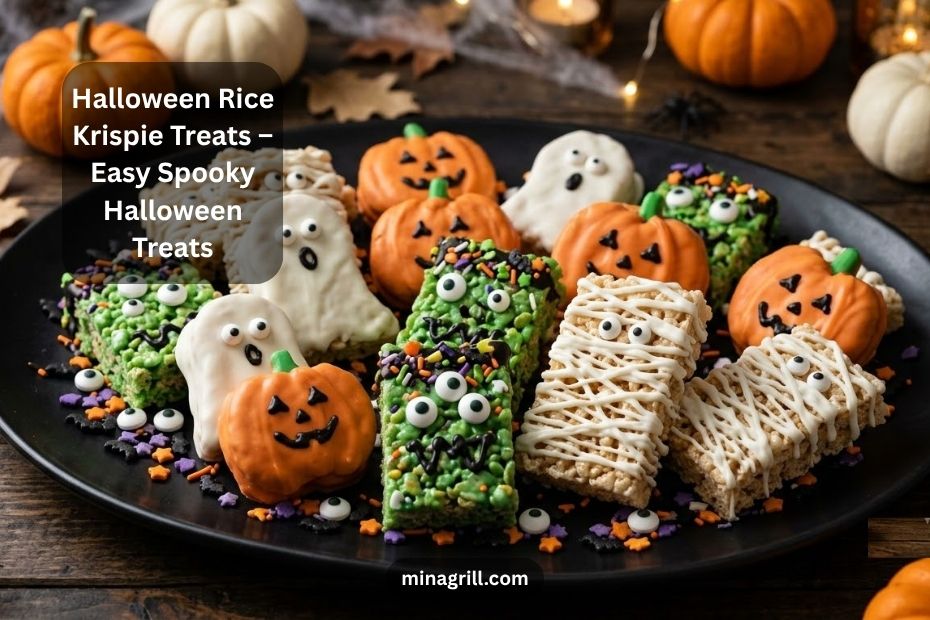 Halloween Rice Krispie Treats – Easy Spooky Halloween Treats