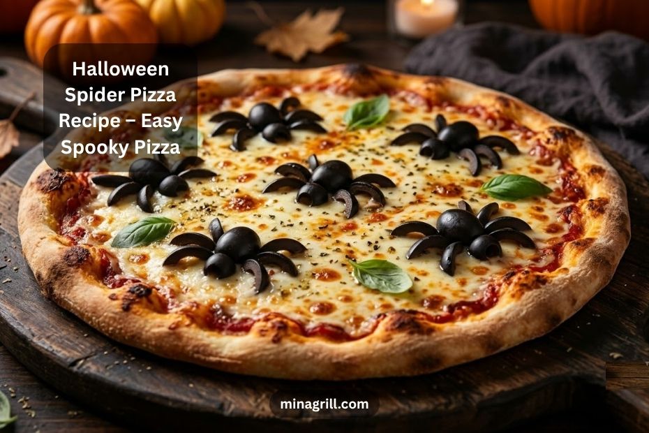 Halloween Spider Pizza Recipe – Easy Spooky Pizza